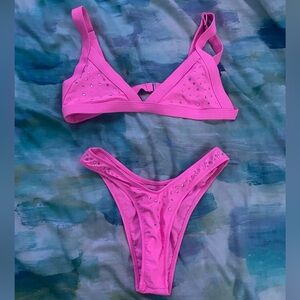 Trendy diamond bikini